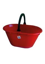 Cesto Agricolo Ovale Cesta Secchio con Manico Raccolta Frutta Uva in Plastica