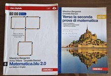 Matematica blu 2.0 Vol. 5 + Verso seconda prova Zanichelli in ottime condizioni