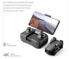 NUOVO DRONE F199 QUADRICOTTERO PIEGHEVOLE CON DOPPIA TELECAMERA 4K E WI FI
