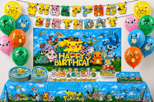 Pokemon set decorazioni festa - set,