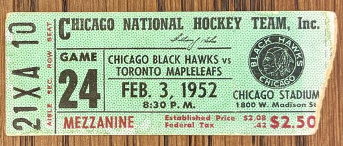 Biglietto kenny wharram - biglietto, nhl