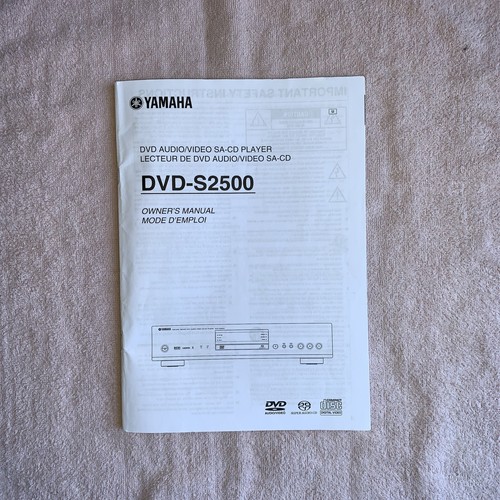 Yamaha dvd s2500 player - dvd-s2500,