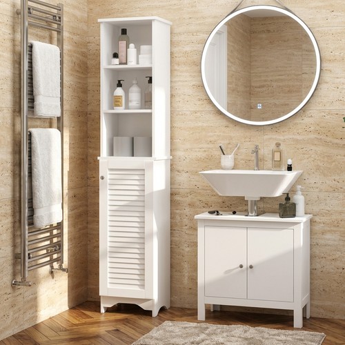 Colonna bagno anta - 1, ripiani