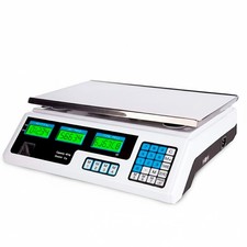 Bilancia elettronica digitale 40 kg piatto inox precisione 2 g triplo display