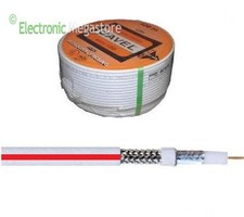 50MT RIGA ROSSA Cavo cavel DG80 ricezione digitale 75 Ohm (Classe A) 5.0mm