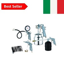 ABAC Kit Accessori per Compressore 8 Pezzi G-810AL, Inclusi Gonfiagomme con M...