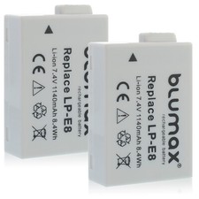 2x Blumax batteria per Canon