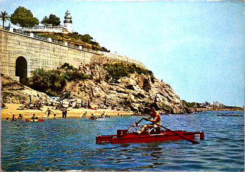 Postcard spain calella - spain, de