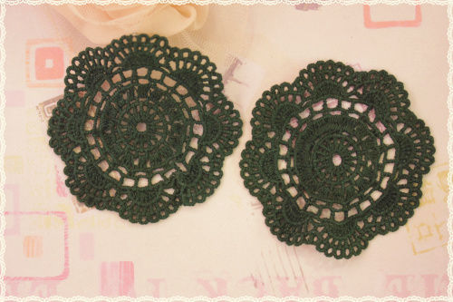 Coppia pizzo uncinetto forma - coppia,