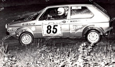 - FOTO 5° RALLY DI SAN GIACOMO DI ROBURENT 1977 - VW GOLF - 24 X 18 CM --