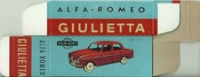 0042i. MERCURY 1/48 Scatola replica Mercury/ Replica box ALFA ROMEO GIULIETTA