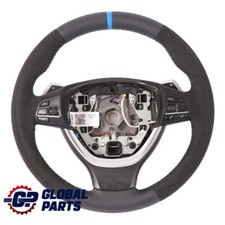 Volante Sportivo BMW F10 F11 F12 NUOVO in Pelle Nera Alcantara Cambio al Volante
