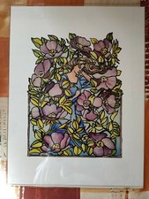 Quadro dipinto a mano su vetro