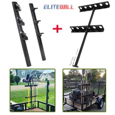 Rastrelliera decespugliatore 3 posti serratura e 6 fori portautensili manuale per rimorchio camion