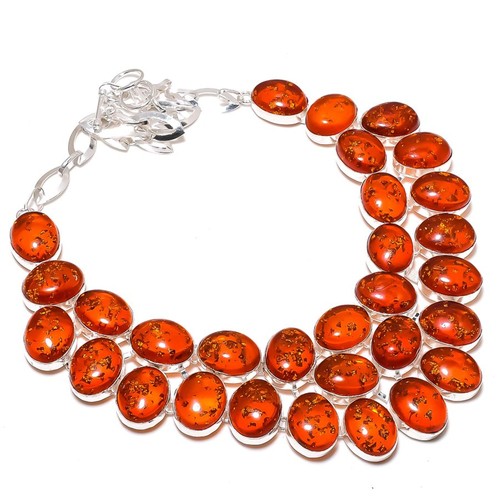 Collana con pietre - , preziose