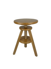 Sgabello girevole in legno