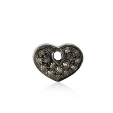 Ciondolo perle cuore argento