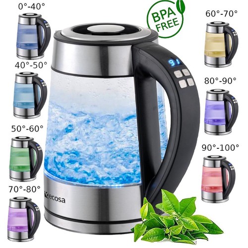 Bollitore vetro inox con - bollitore,