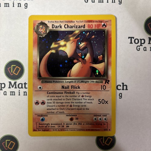 Carta rara dark charizard - rara, tcg