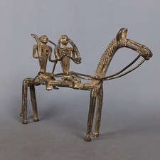 Antica Scultura Bronzo Cavallo