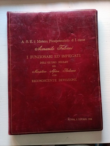 Ministero dell africa italiana - ministero, dell'africa