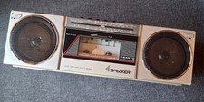 SANYO M-S400K MINI RADIO STEREO CASSETTE VINTAGE MULTI SPEAKER SYSTEM