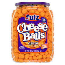 Utz Cheeseball Barrel, 23 oz