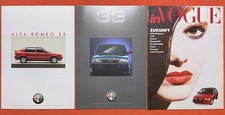 ✅ ALFA 33 | Alfa Romeo | Vogue Reprint | prospetto brochure set tedesco 1987-90!
