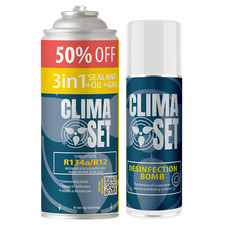 R134a XL 3 in 1 Kit di ricarica gas aria condizionata 626 g con deodorante