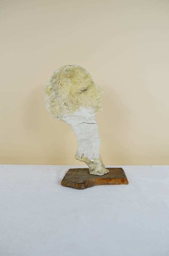Scultura volto uomo - uomo, in