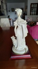Statuina Capodimonte Bruno Merli - Dama con cane