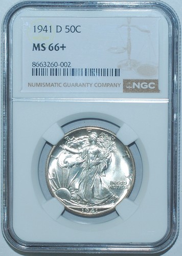 1941 ngc ms66 - d, dollaro
