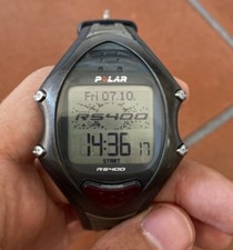 Cardiofrequenzimetro polar rs400sd con fascia per cuore e contapassi