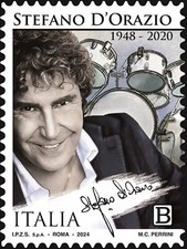 ITALIA 2024 STEFANO D'ORAZIO POOH FRANCOBOLLO NUOVO POSTE ITALIANE