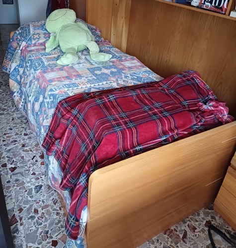 Letto singolo con - rete, a