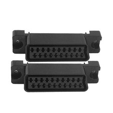 2 Pezzi Adattatore Presa Scart