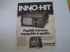 advertising Pubblicità 1979 TELEVISORE PORTATILE 5'' INNO HIT