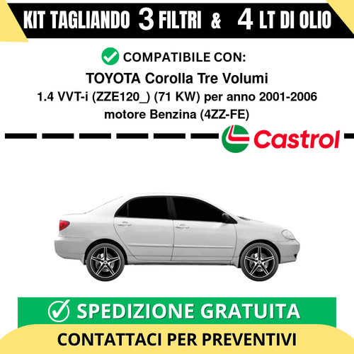 Tagliando per toyota corolla - per,