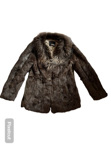 Pelliccia vera lapen con - lapen, collo