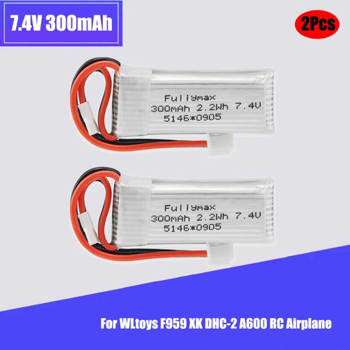 2pack 300mah 30c - 2s, 7.4v