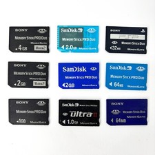 Scheda SD PSP Memory Stick Pro Duo (Sony Mark 2, Sandisk) 4 GB 2 GB 1 GB 512 MB