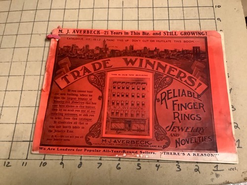 Catalogo 1912 anelli - 1912, dito