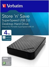 HARD DISK VERBATIM 4 TB TERA USB 3.0 ESTERNO HD 3,5" ARCHIVIAZIONE ULTRA VELOCE