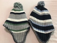 Stock Lotto Ovs 2 Cuffie Cappelli Paraorecchie Bambino 24-36 Medi 2-3 Anni