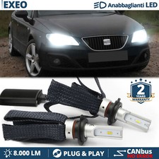 Lampadine LED H7 per Seat EXEO Anabbaglianti Luce Bianca CANbus 6500K 8000LM