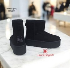 STIVALETTI DONNA LAURA BIAGIOTTI NERO 9267 STIVALETTO CON PLATFORM SUOLA ALTA