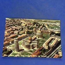 PISA VEDUTA AEREA TORRE PENDENTE - CARTOLINA a colori