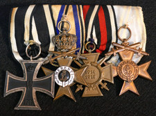 Medaglia bavarese esercito imperiale tedesco originale ww1 croce ferro merenti 1917