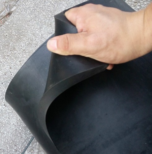 Striscia foglio gomma nero - foglio,
