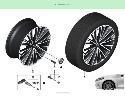 Bmw cerchio lega originale - in,